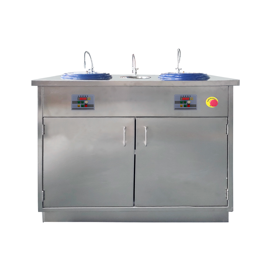 MP-2A双盘柜式金相磨抛机（不锈钢） - 多功能、高效研磨抛光设备