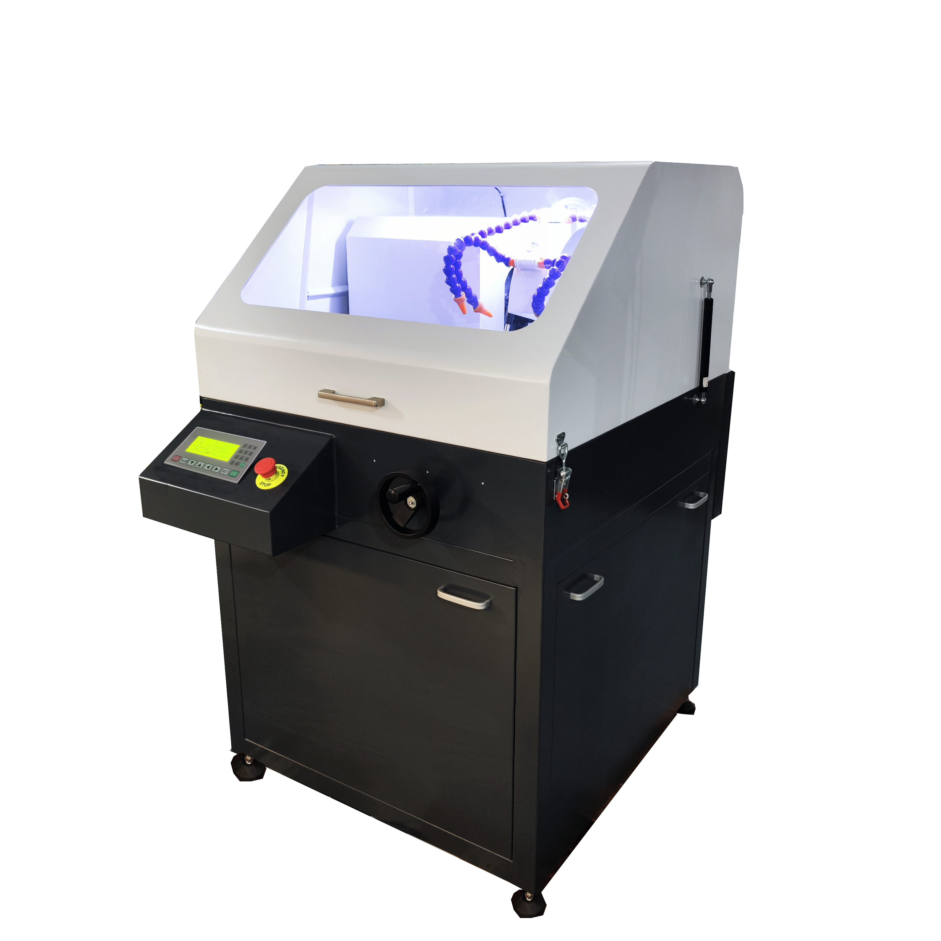 QG-100Z金相试样切割机 - 立地一体式，自动/手动切割，液晶屏控制，精密切割