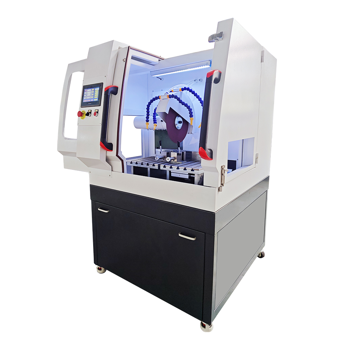 ZQ-300F自动智能金相切割机 - 立地一体式三轴切割,多种模式,适合异形件精密切割